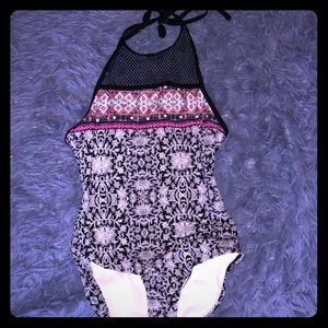 A one piece bathing suit